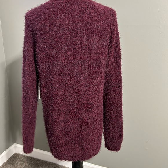 Lauren Conrad, maroon eyelash sweater size large new tags - Picture 5 of 11